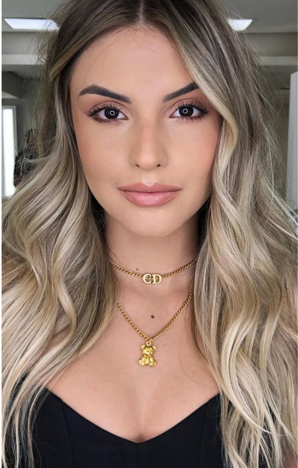 CHOKER INICIAL DOURADA